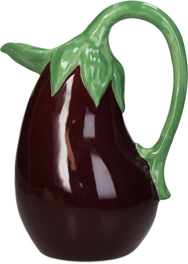 Hd collection vaas aubergine aardewerk 15.7x12.3x21cm