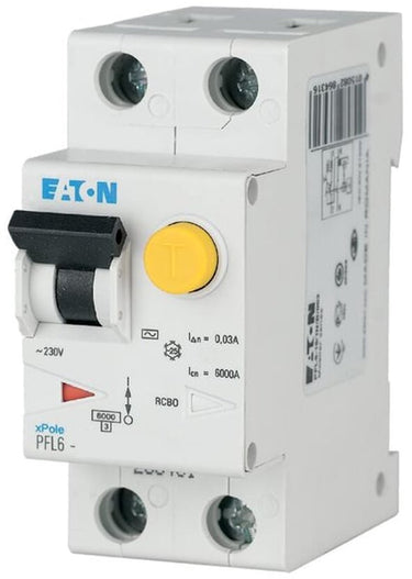 Eaton aardlekautomaat 1-polig+n 16a 30ma - pfl6-16 1n b 003 - type b