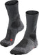 Falke tk1 anti-blaar dik wol functioneel materiaal wandelsokken heren grijs - maat 42-43