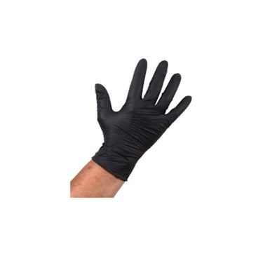 Comfort handschoen nitril zwart ongepoederd m (100 stuks)