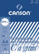 Canson tekenblok c à grain 224 g m² formaat 21 x 297 cm (a4)
