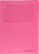 Q-connect l-map met venster | 120 g mã‚â² | a4 | pak van 100 stuks | roze