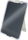 Leitz cosy beschrijfbare glassboard voor bureau - clipboard a4 formaat - glazen memobord inclusief inclusief pennenhouder en minimarker met wisser - fluweel grijs