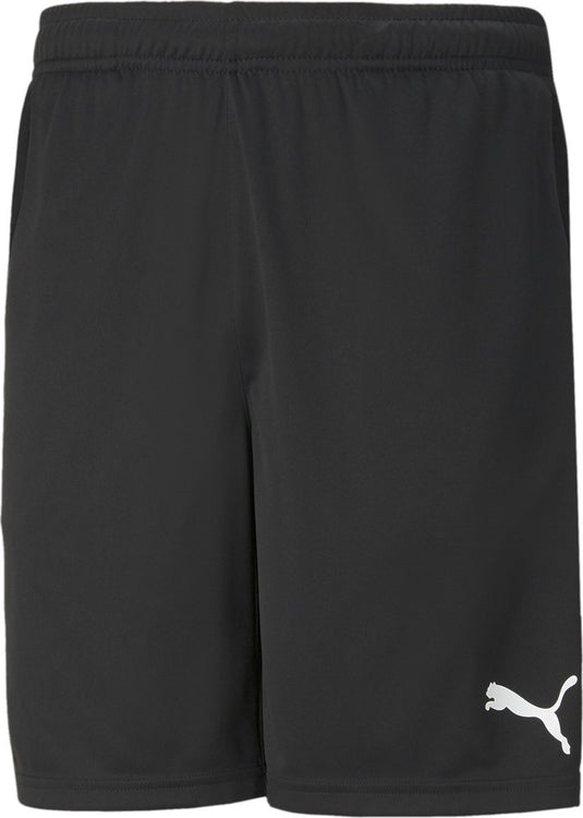 Puma teamrise training shorts heren sportbroek - black- white l