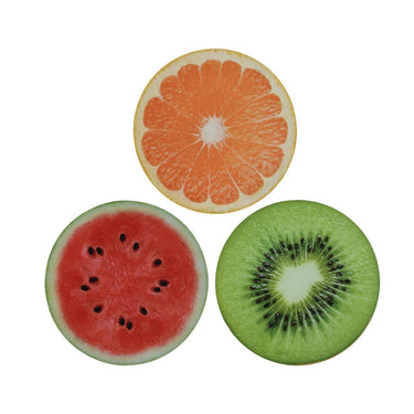 Decoris placemat fruit ã˜38cm-watermeloen-kiwi-sinaasappel