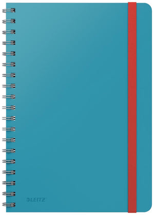 Leitz cosy notitieboek b5 soft touch gelijnd - notitieboek hard cover - spiraalgebonden - ideaal voor thuiskantoor thuiswerken - sereen blauw