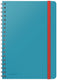 Leitz cosy notitieboek b5 soft touch gelijnd - notitieboek hard cover - spiraalgebonden - ideaal voor thuiskantoor thuiswerken - sereen blauw