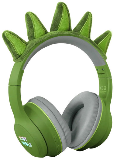 Kidywolf kidyears kinder koptelefoon dino – 85db, bluetooth jack, opvouwbaar, magnetische oortjes, 4+
