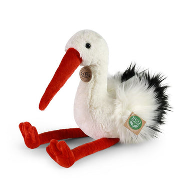 Pluche ooievaar 39 cm eco-vriendelijk