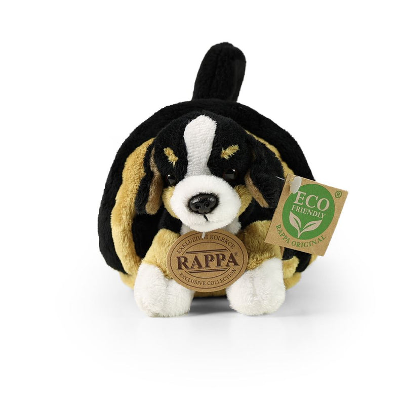 Afbeelding laden in galerijviewer, Pluche berner hond met krat 15 cm eco-vr
