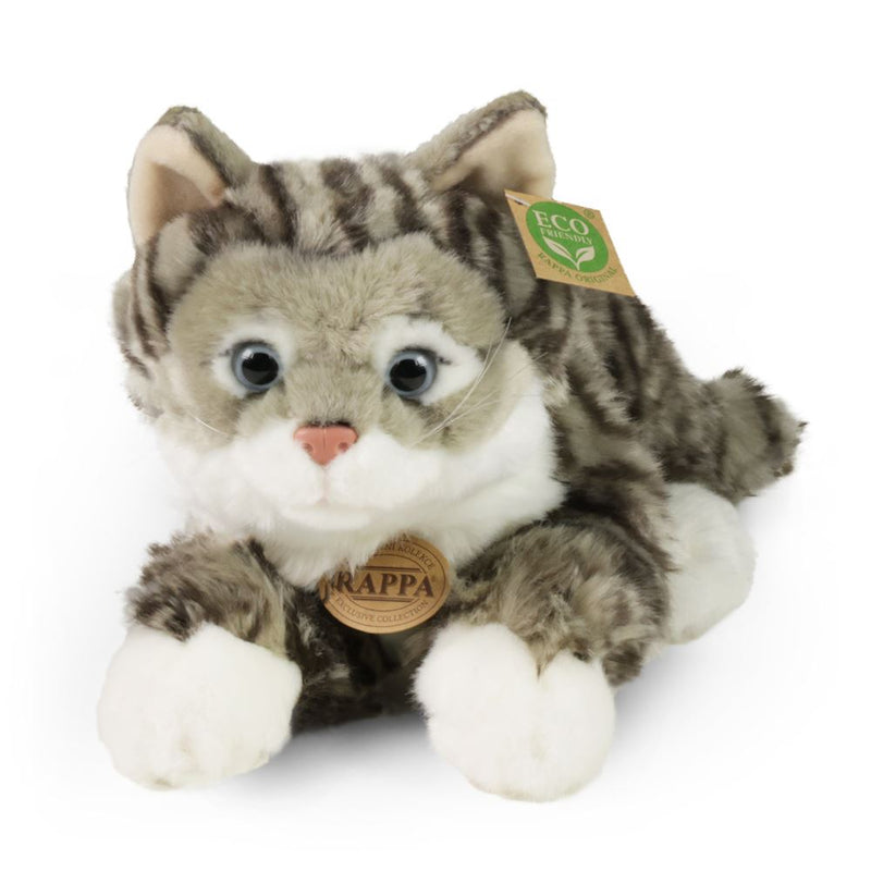 Afbeelding laden in galerijviewer, Pluche grijze tabby kat 40 cm eco-vriend
