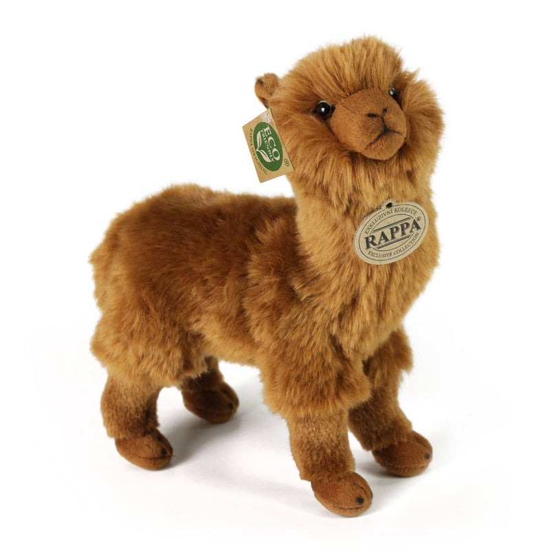 Afbeelding laden in galerijviewer, Pluche bruine alpaca 23 cm eco-vriende
