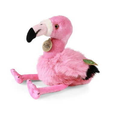 Pluche flamingo 20 cm eco-vriendelijk