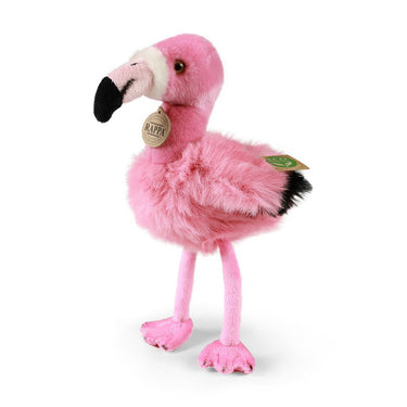 Pluche flamingo 20 cm eco-vriendelijk