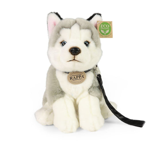 Pluche husky hond 28 cm eco-vriendelijk | 2 stuks