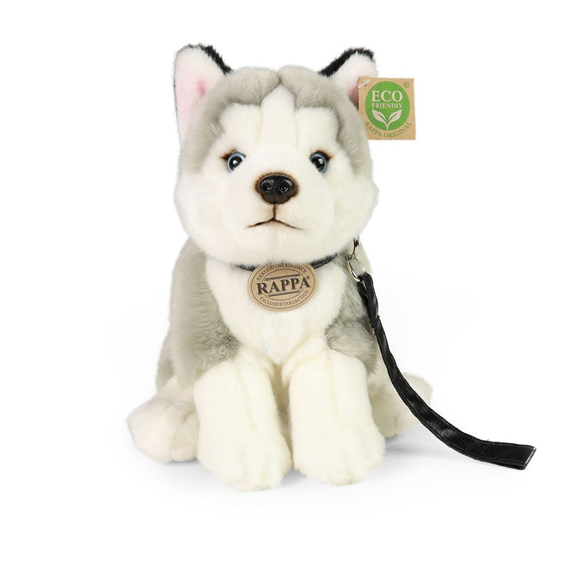 Afbeelding laden in galerijviewer, Pluche husky hond 28 cm eco-vriendelijk | 2 stuks
