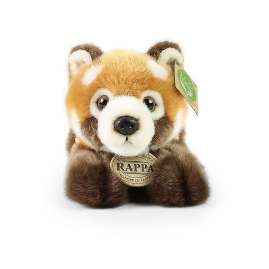 Pluche rode panda liggend 20 cm eco-vrie