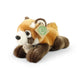 Pluche rode panda liggend 20 cm eco-vrie