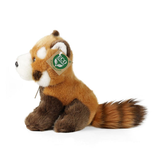 Pluche rode panda 18 cm eco-vriendelijk