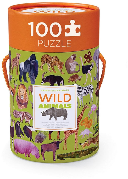 Crocodile creek puzzel 36 wilde dieren - 100 stukjes.