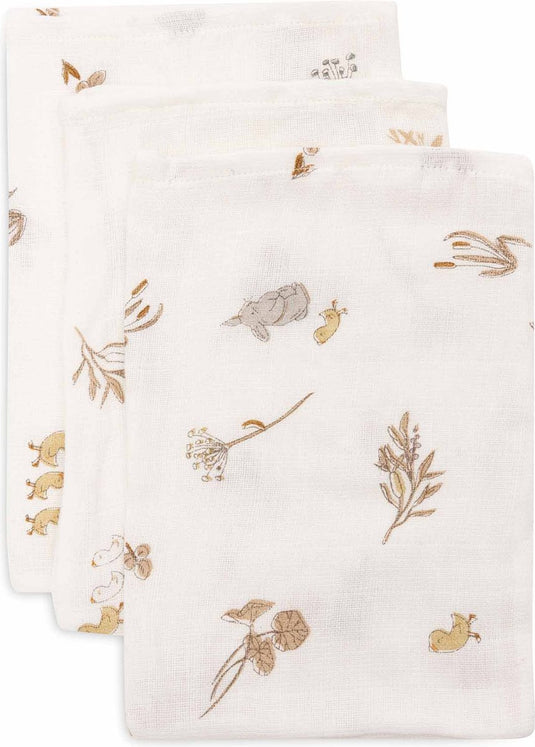 Jollein hydrofiel washandje 15x20cm riverside (3pack)