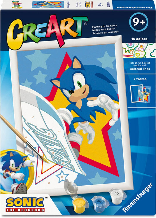 Ravensburger creart schilderen op nummer - speedy sonic