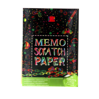 Afbeelding laden in galerijviewer, Memo papier scratch a4 50 vel+2 pennen | 7 stuks
