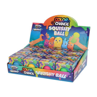 Afbeelding laden in galerijviewer, Amazing cool fidget squishy color change bal 6,5 cm assorti | 12 stuks

