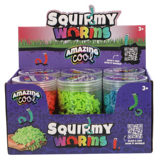 Afbeelding laden in galerijviewer, Amazing cool squirmy worms in pot 3 assorti | 12 stuks
