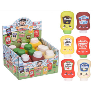 Afbeelding laden in galerijviewer, Kawaii foodies squishy sauces 10cm 6 asst | 12 stuks
