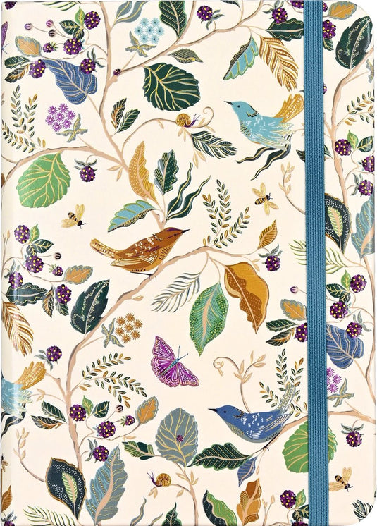 Peter pauper compacte notitieboek birds and berries
