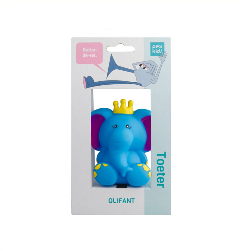 Afbeelding laden in galerijviewer, Fietshoorn pexkids olifant - blauw

