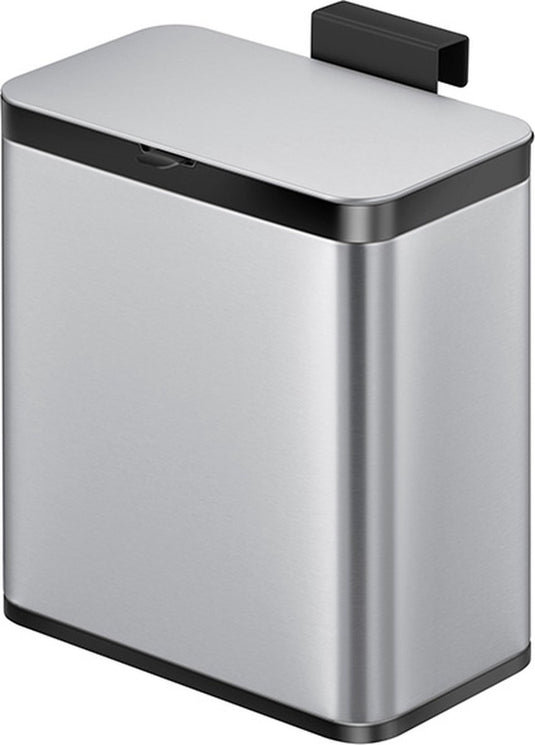 Eko - puro s food waste caddy 7 liter - stainless steel plastic - matrvs, zwart - prullenbak