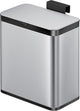 Eko - puro s food waste caddy 7 liter - stainless steel plastic - matrvs, zwart - prullenbak