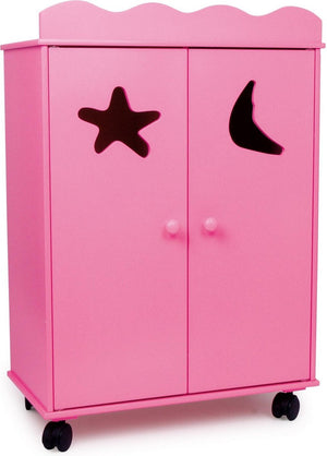 Small foot - houten poppen kledingkast roze