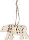 Creativ company creotime houten ijsbeer 4,5 cm blank 4 stuks
