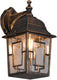 Trio volturno - wandlamp - antieke roest - excl. 1x e27 4w - buitenverlichting - ip23