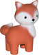Tikiri mijn eerste bosdiertje - vos - natuurlijk rubber - met belletje - 0 jaar