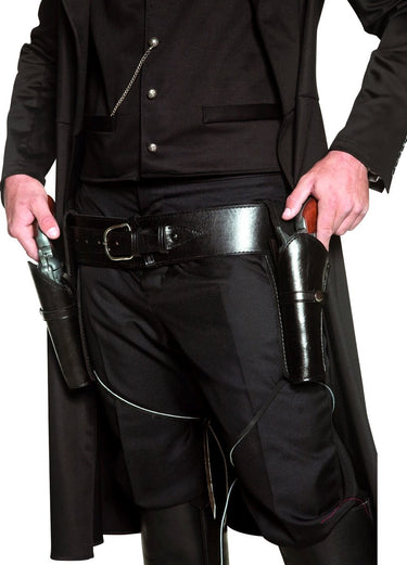 Vegaoo riem met twee holsters voor volwassenen - verkleedattribuut - one size