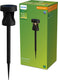 Philips led philips avery sokkellamp met spies - solar buitenlamp - warm wit licht; 2700k - zwart - zonne-energie - tuinpadverlichting