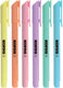 Kores tekstmarker high liner pastel, beitelpunt 3mm, set 6 stuks