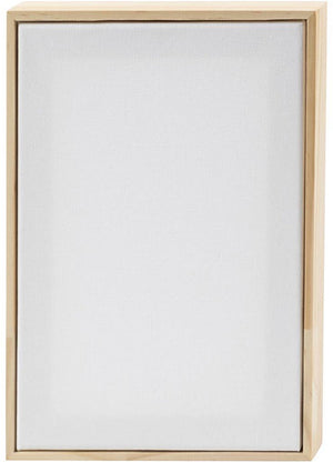 Creativ company gespannen canvas met lijst 15,8 x 23,8 cm 280 gr wit