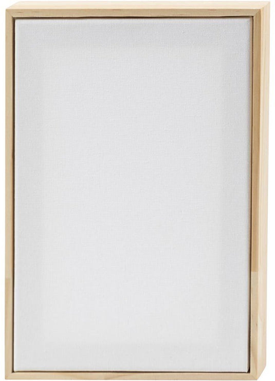 Creativ company gespannen canvas met lijst 15,8 x 23,8 cm 280 gr wit