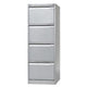 Archiefkast bisley 47x62,2x132,1cm 35k zilvergrijs
