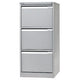 Archiefkast bisley 47 x 62,2 x 101,6cm draaggewicht 35k zilvergrijs 3 laden