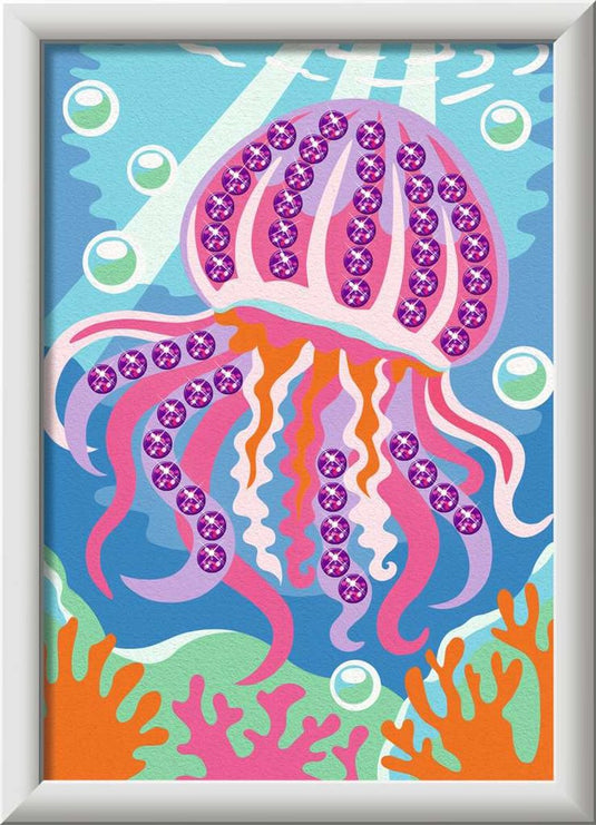 Ravensburger – creart: trendy jellyfish – schilderen op nummer