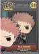 Funko pin jujutsu kaisen - pop! enamel yuji itadori 10 cm pin - multicolours