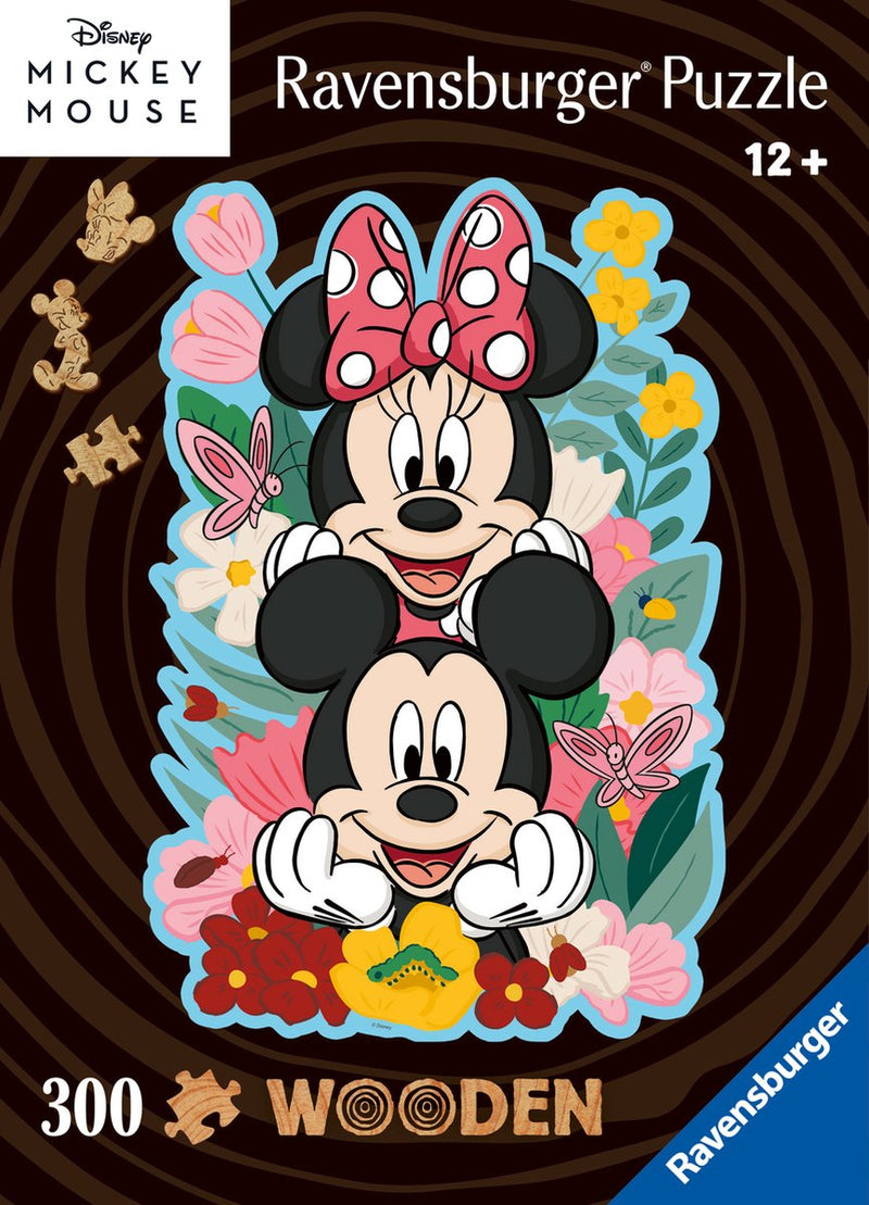 Afbeelding laden in galerijviewer, Ravensburger houten puzzel disney mickey minnie mouse - legpuzzel - 300 stukjes
