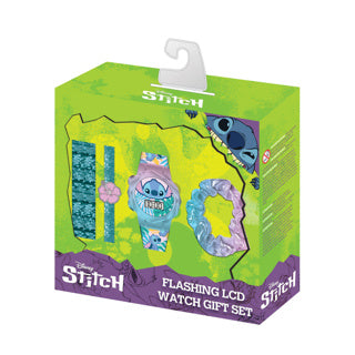 Afbeelding laden in galerijviewer, Accutime stitch-cadeauset met horloge en armband - 4dlg.
