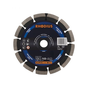 Rhodius 304094 dg70 diamanten doorslijpschijf diameter 180 mm boordiameter 22.23 mm beton